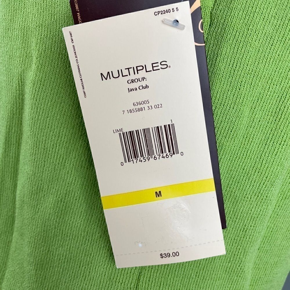 NWT Multiples Green Tank Top Size M - Picture 6 of 8